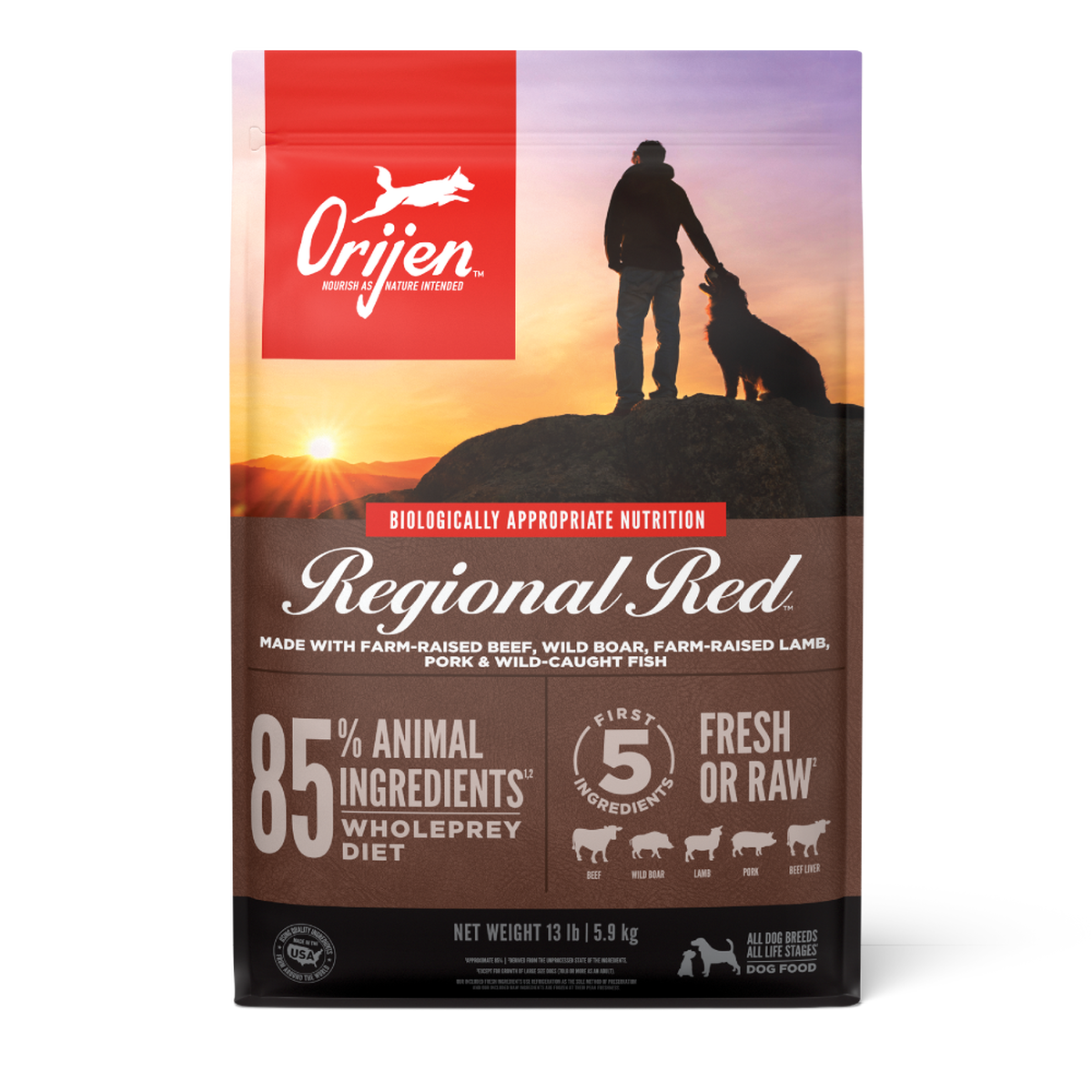 Orijen Regional Red ドッグフード 6kg Regional Red Dog Food